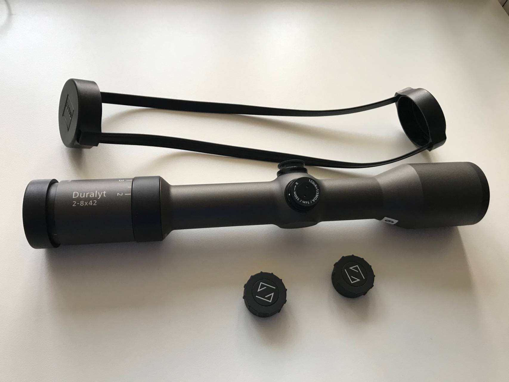 Прицел Duralyt 2-8x42*, кольца, сетка 60