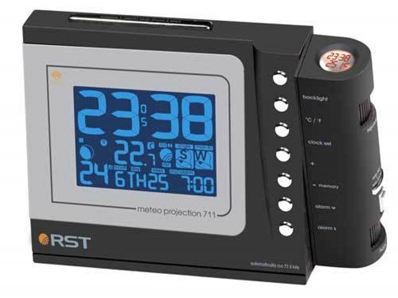 Погодная станция проекционная  meteo projection 703, прорезиненный корпус