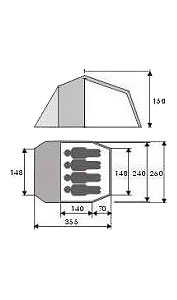Палатка Толедо-4