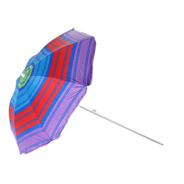 Зонт пляжный "Модерн" сер. покрытие d=180, h=195 микс